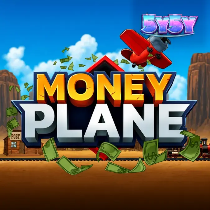 Interface de jogo do Money Plane com elementos de voo e multiplicadores